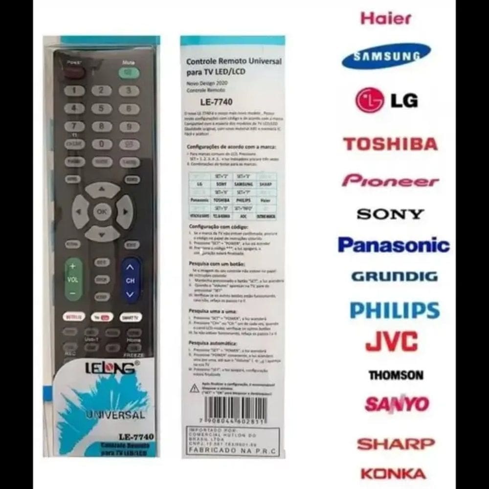 Controle Universal De Tv Todas As Marcas Led,smart