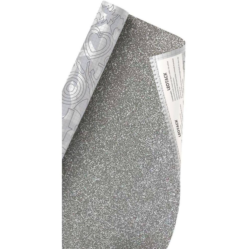 Plastico Adesivo 45Cmx10M Brilho Prata