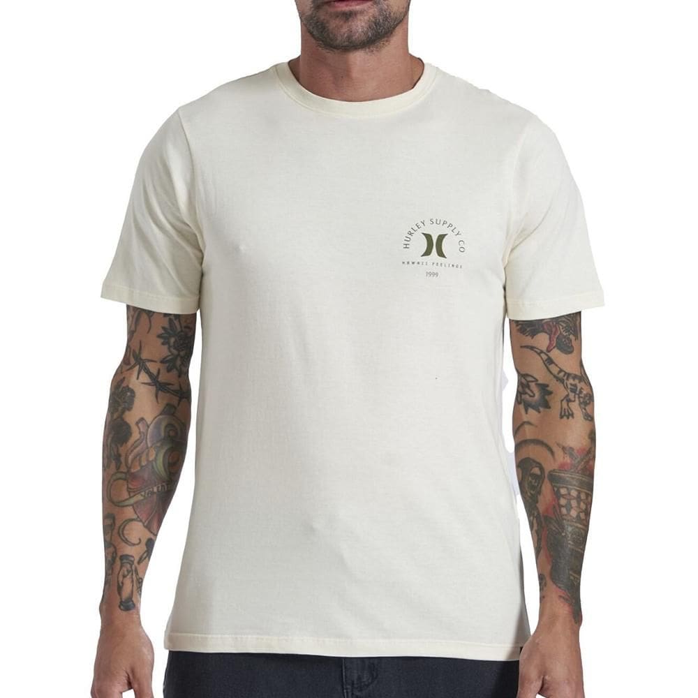 Camiseta Hurley Ula Ula WT25 Masculina Off White