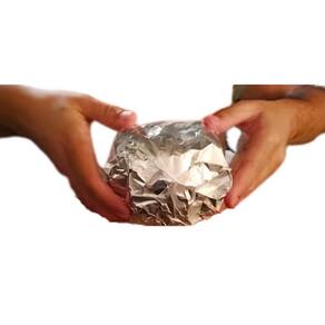 Papel Laminado Aluminio Hamburguer Lanche Térmico Grande