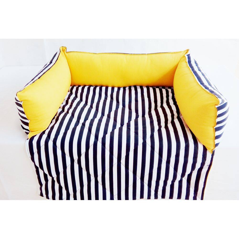 Capa Pet protetora de sofá listrada tam. M