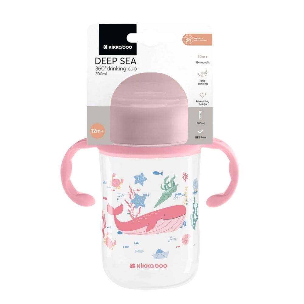 Copo Deep Sea 360º Pink 300 ml - Kikkaboo