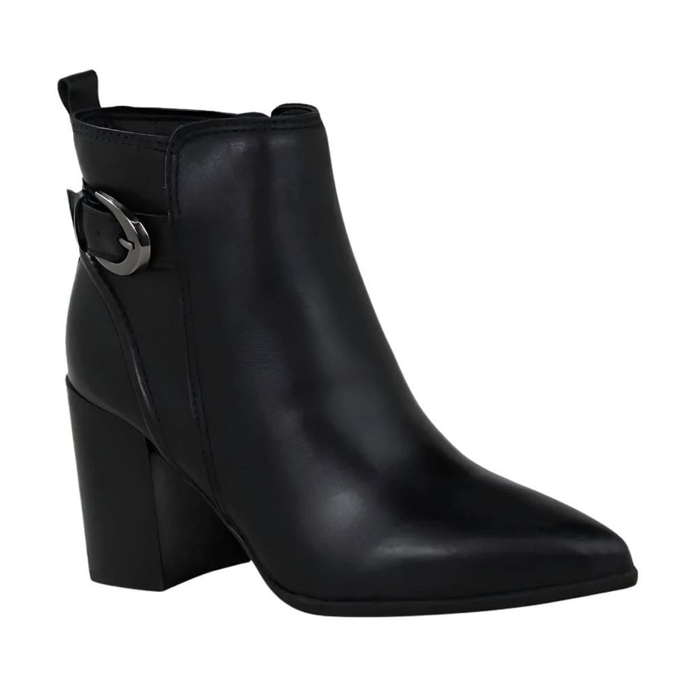 Bota Bottero 360301 Feminino Preto em couro cano baixo saltinho