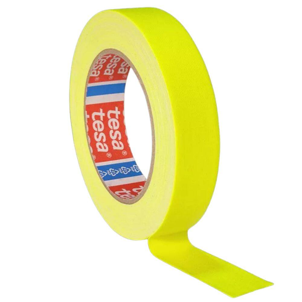 Fita Fluorescente Gaffer Tesa 19mm X 25m Amarela Neon Demarcar