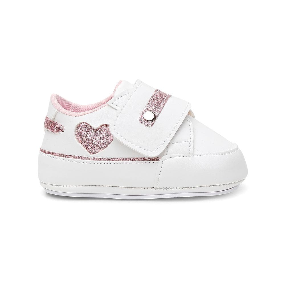 Sapato Tênis Bebe Baby Meninia Conforto Primeiros Passos Rosa