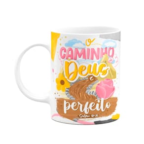 Caneca Salmo 18:30 - O caminho de Deus é perfeito - M2