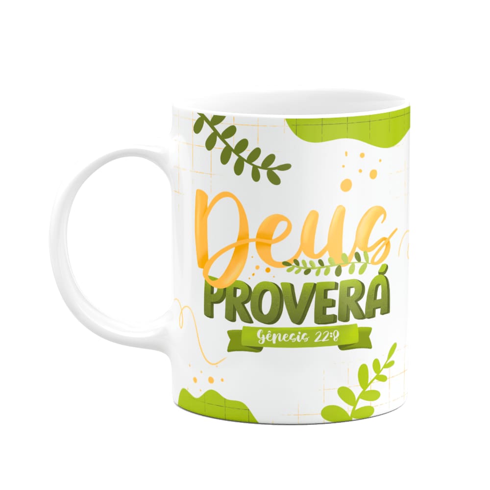 Caneca Religiosa Gênesis 22:8 - Deus proverá - 325ml