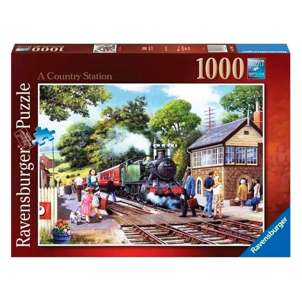 Puzzle 1000 peças Estação de Trem - Importado - Ravensburgerger