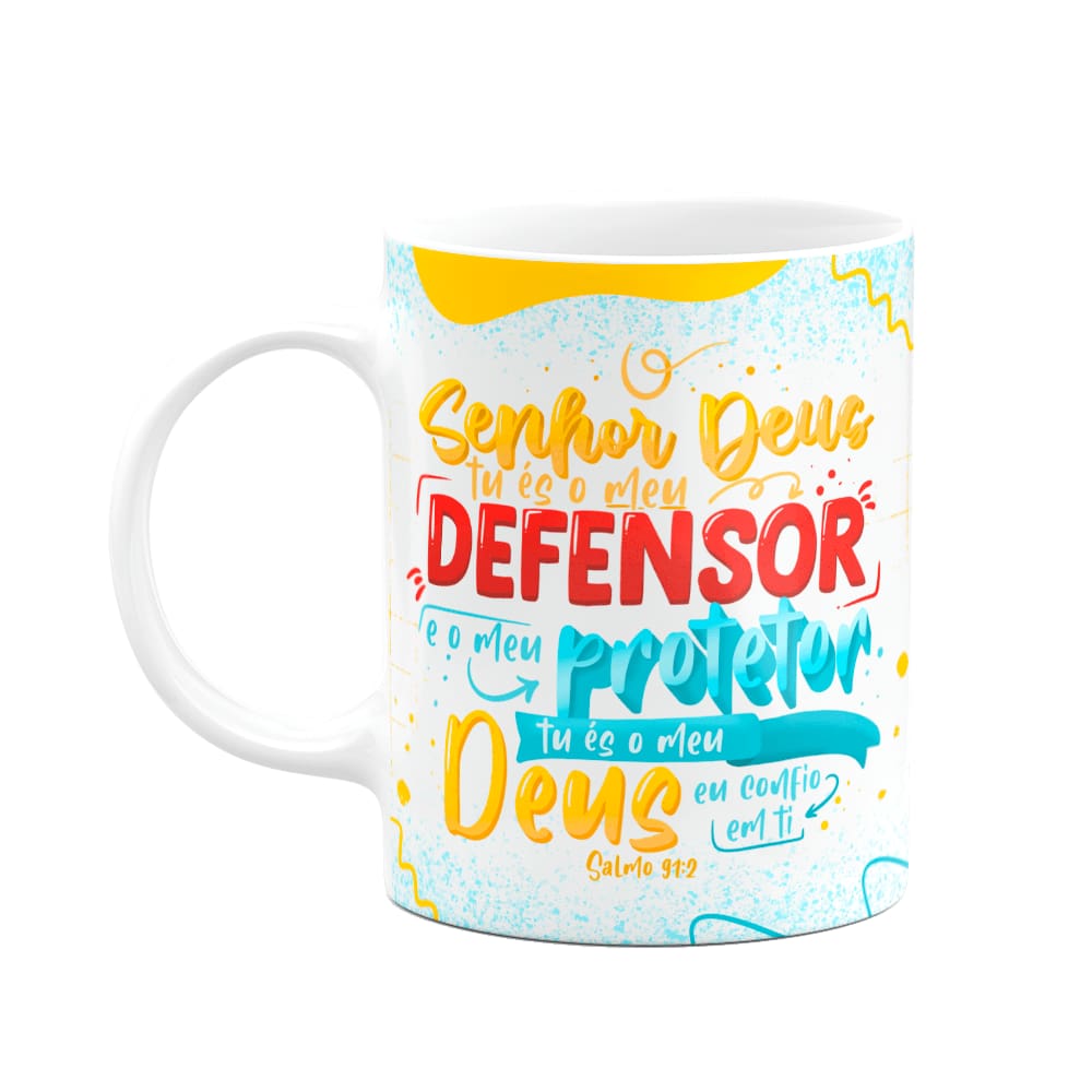 Caneca Religiosa Salmos - Tu és o meu defensor