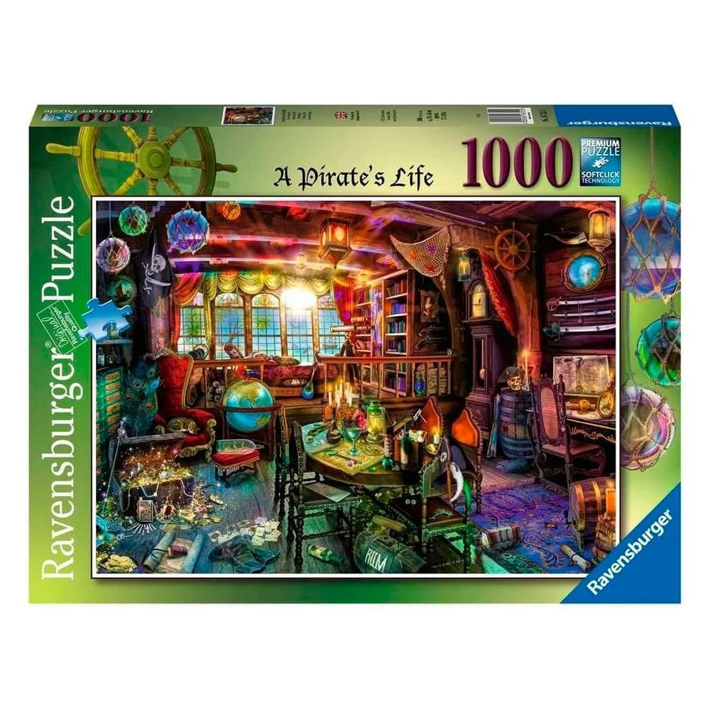 Puzzle 1000 Peças Vida de Pirata - Importado - Ravensburger