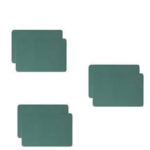 Jogo Americano Antiderrapante Verde Floresta 6 Peças