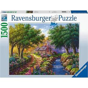 Puzzle 1500 peças Chalé No Rio - Importado - Ravensburger