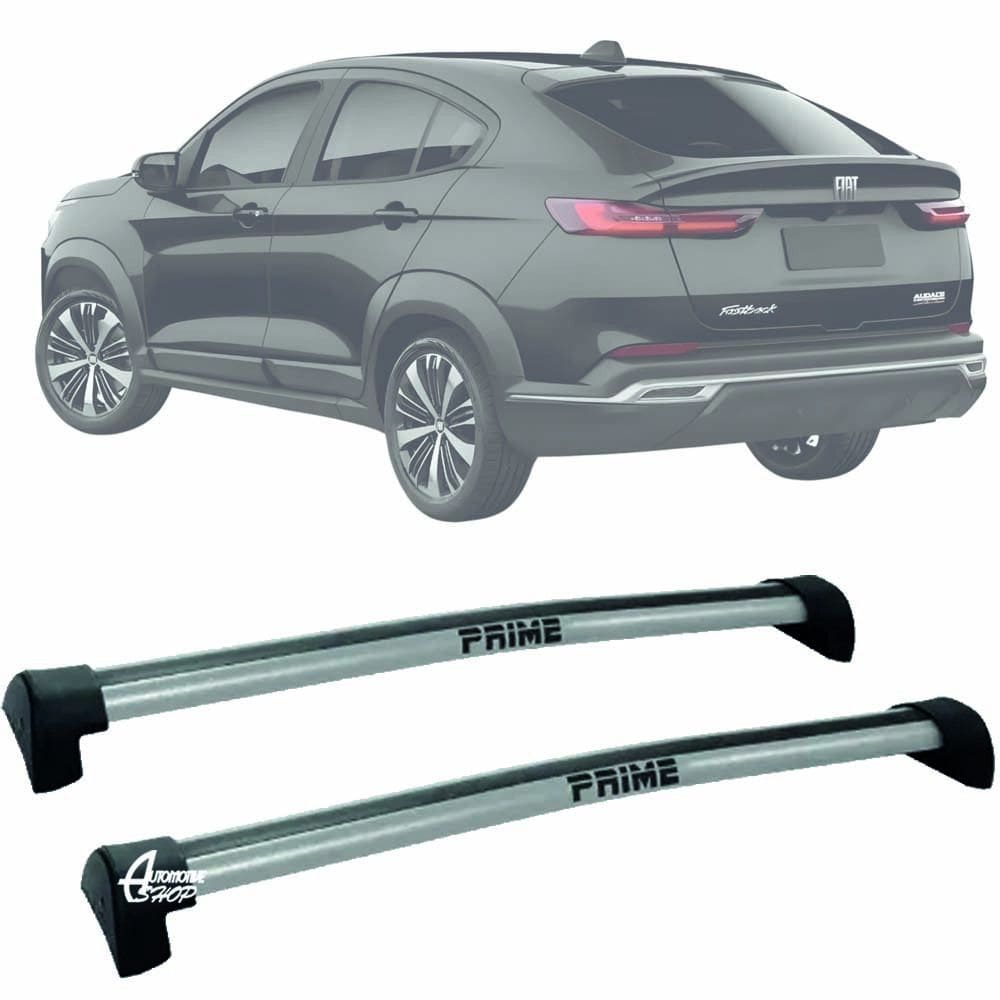 Rack Teto Aluminio Prime Fiat FastBack Turbo Audace Prata