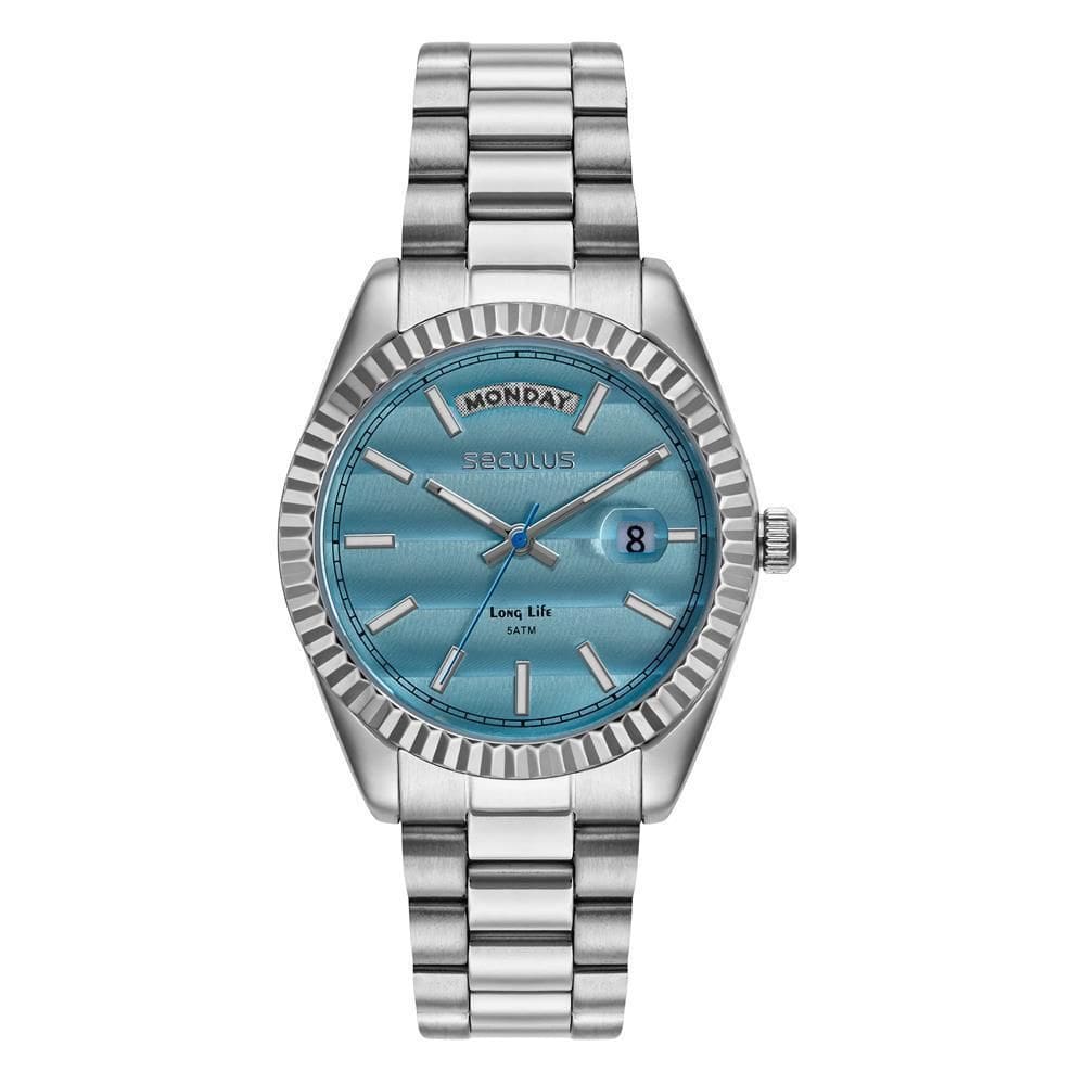 Relógio Seculus Feminino Ref: 77323L0Svna2 Clássico Aço