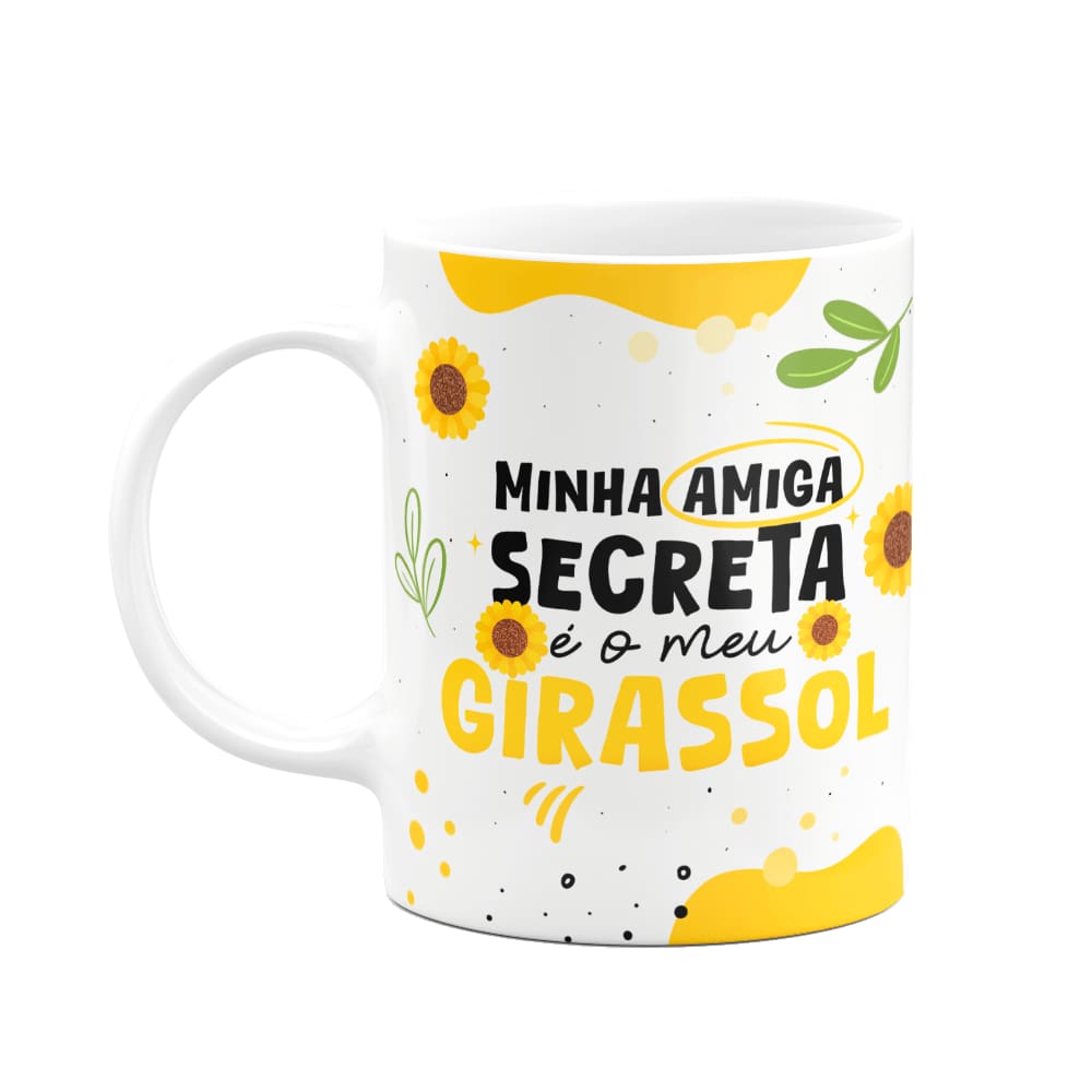 Caneca - Minha amiga secreta é o meu girassol