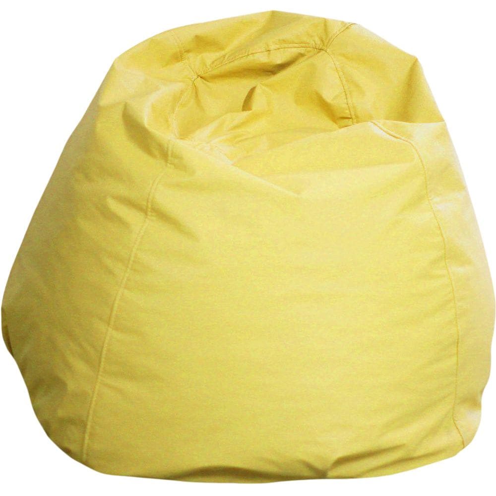 Puff Infantil Cheio Em Napa Angus - 80 X 60 Cm Amarelo