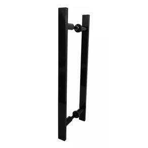 Puxador Para Portas Madeira / Vidro Alumínio Preto - 60 Cm