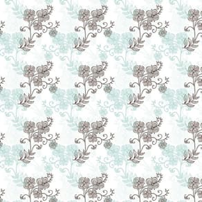 Papel De Parede 2 Cores Floral  Adesivo Sala Quarto Casal