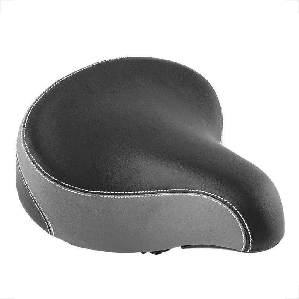 Selim Banco Celim Preto Cinza Bundao Confortável Grande Retro 2 Molas Beach Extra Largo