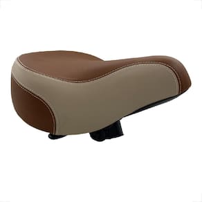 Selim Banco Celim Bege Marrom Bundao Confortável Grande Retro 2 Molas Beach Extra Largo