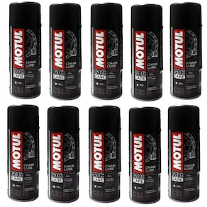 Kit Com 10 Lubrificantes Corrente Moto Bike Motul C2 Chain Lube Road 200Ml