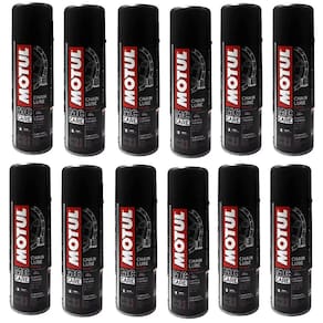 Kit Com 12 Lubrificantes Corrente Moto Bike Motul C2 Chain Lube Road 200Ml Caixa Fechada