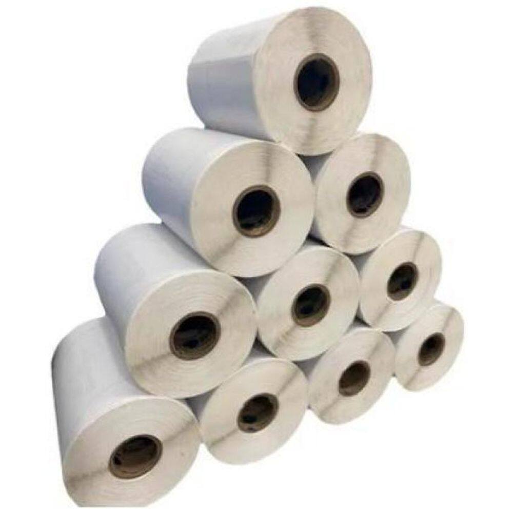 Kit Com 10 Rolos Etiqueta Couche 100X80