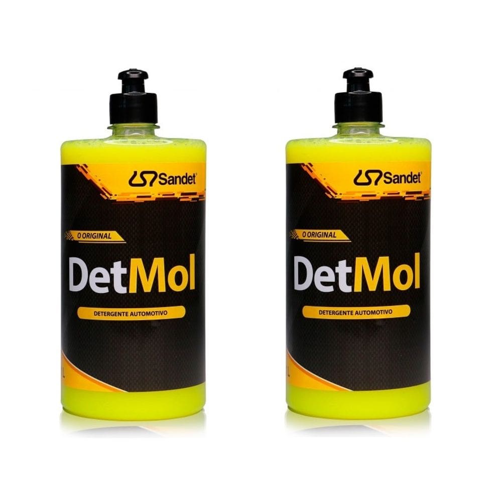 Detergente Moto Bike Detmol 1 Litro Qualidade Lavagem Cuidado - Limpeza Pesada- 2 Unidades