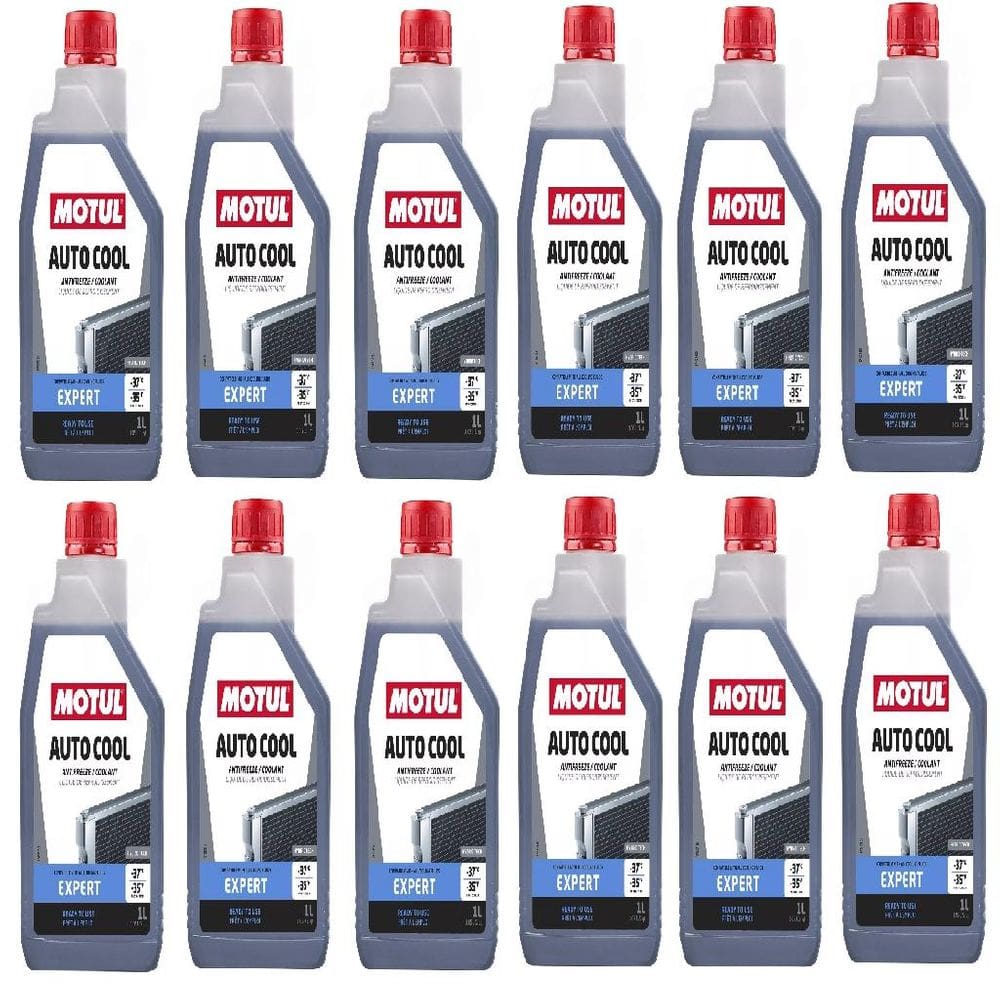 Kit Com 12 Fluidos Motul Auto Cool Expert Radiador Arrefecimento -37º 1L