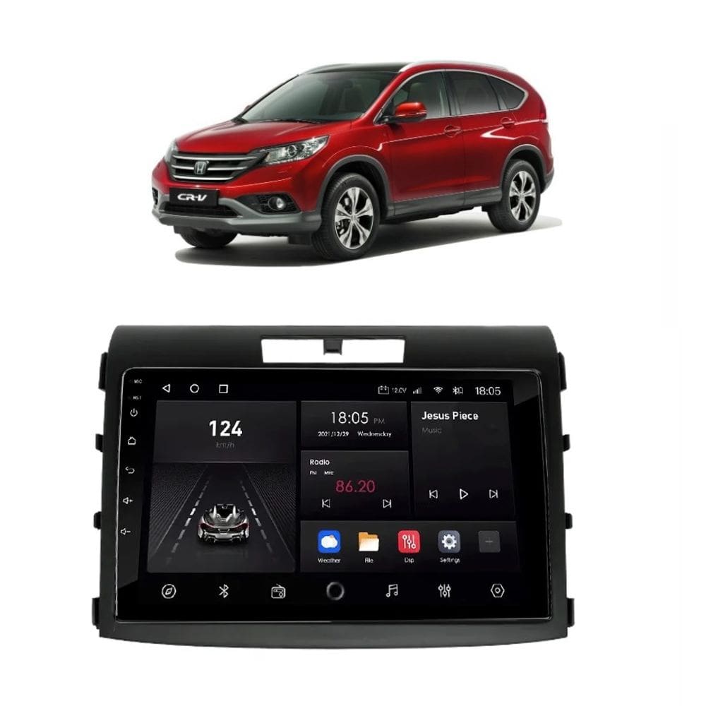 Kit Multimidia CRV CR-V 2012 a 2017 Android 14 OctaCore 4/64GB 4G - Link8S Adak
