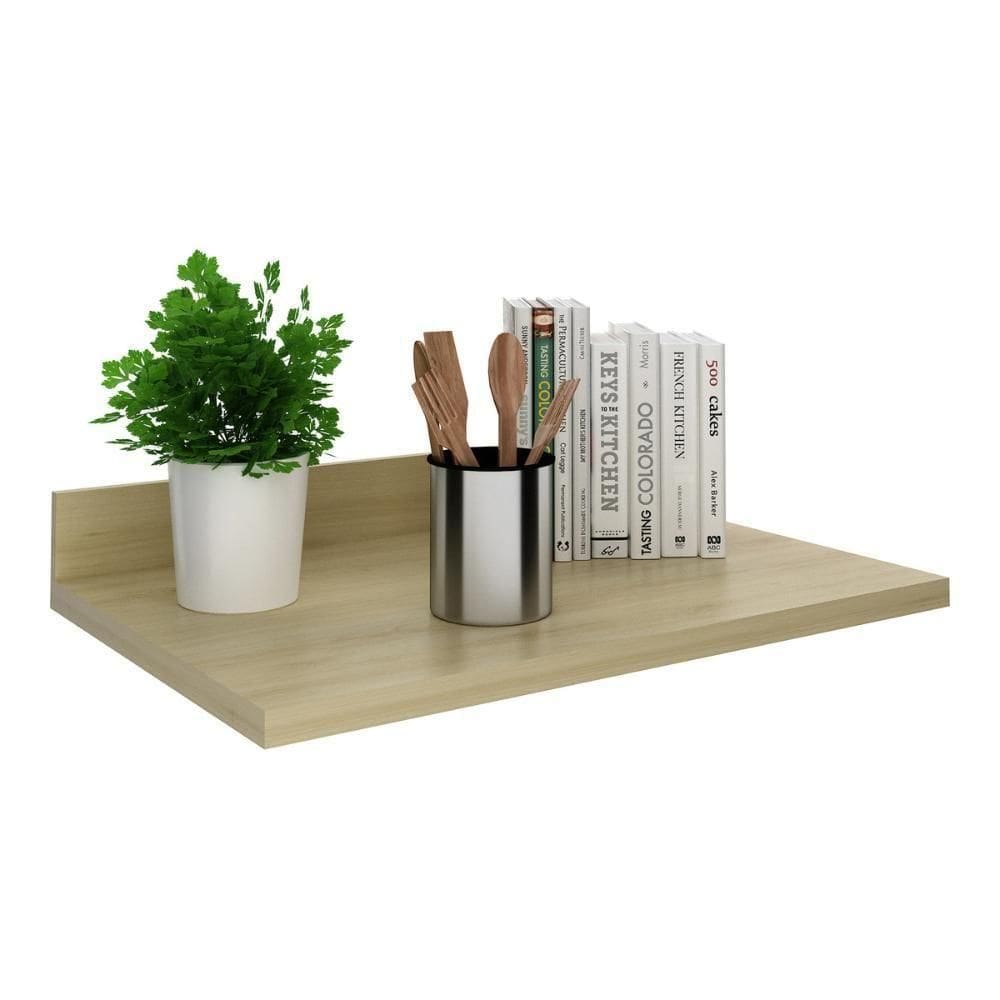 Tampo 100% Mdf 30mm Para Balcão De Cozinha 80cm Multimóveis Cr20437 Carvalho Tropical Carvalho Tropical