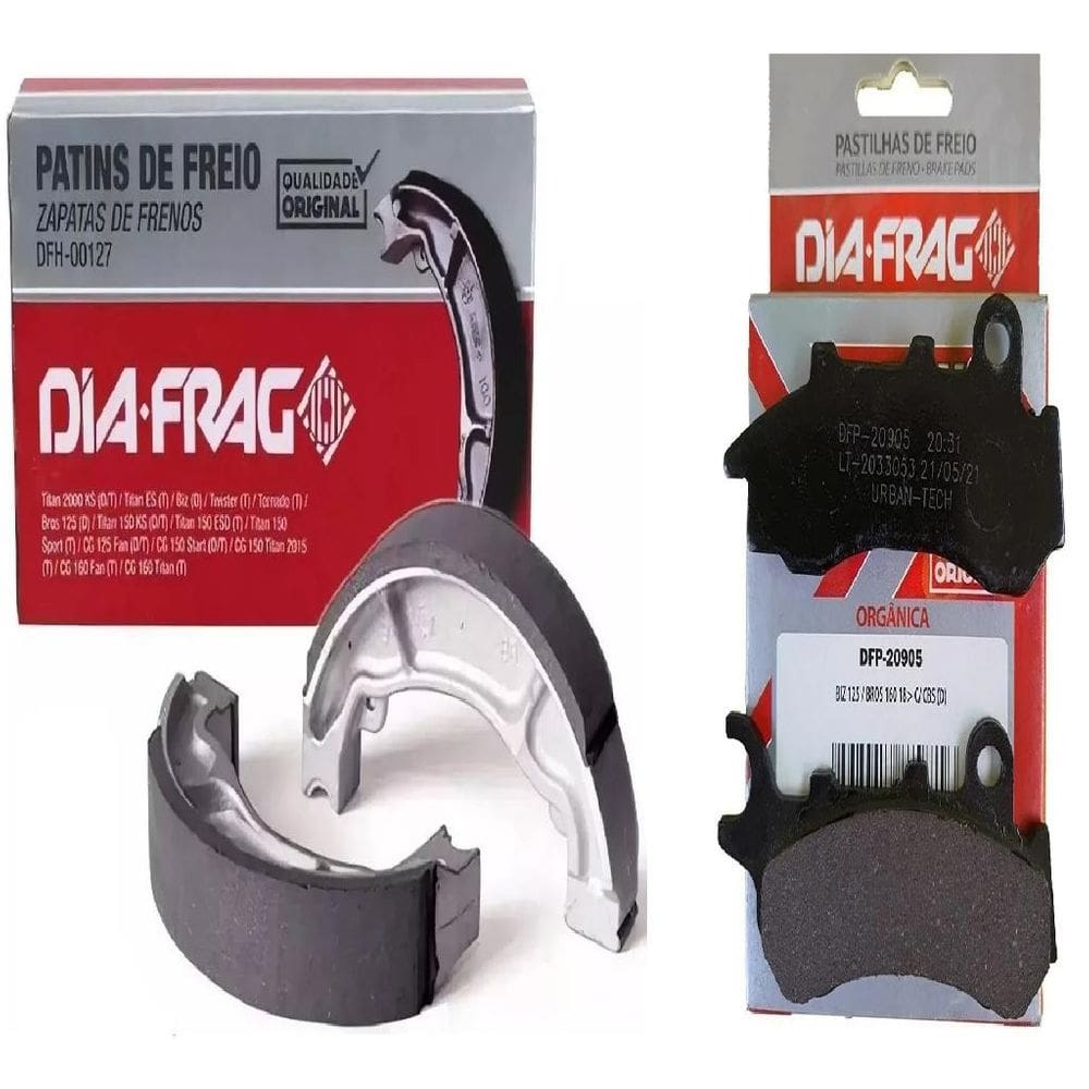 Kit Patim Lona De Freio 0.25 Moto + Pastilha Honda Pcx 150 2019 A 2020