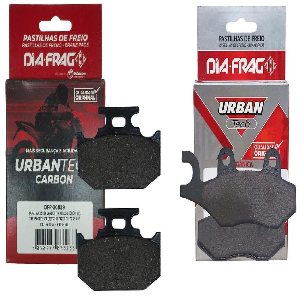 Kit Pastilhas Dianteira + Traseira Lander Xtz 250 2007 2008 2009 2010 2011 2012 2013 2014 2015