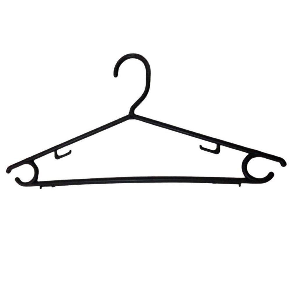 Cabide Fino Preto Kit 50 Unidades