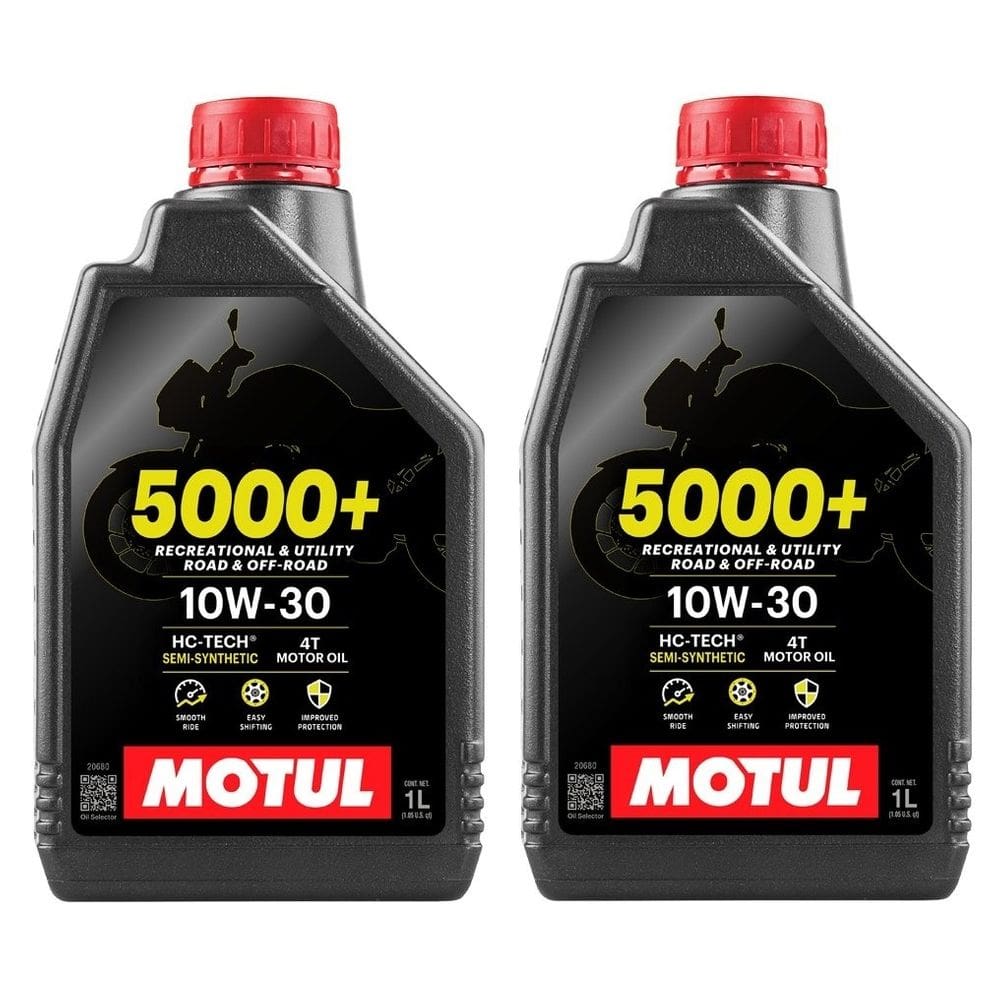 kit 2l óleos Semissintético MOTUL 5000+ 10W30 4T CG TITAN TWISTER CBR500RPop Elite BIZ pc Sahara