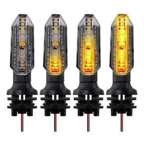 Kit 4 Pisca de Led Moto Cb250 Twister Titan Fan Star 160 Sequencial