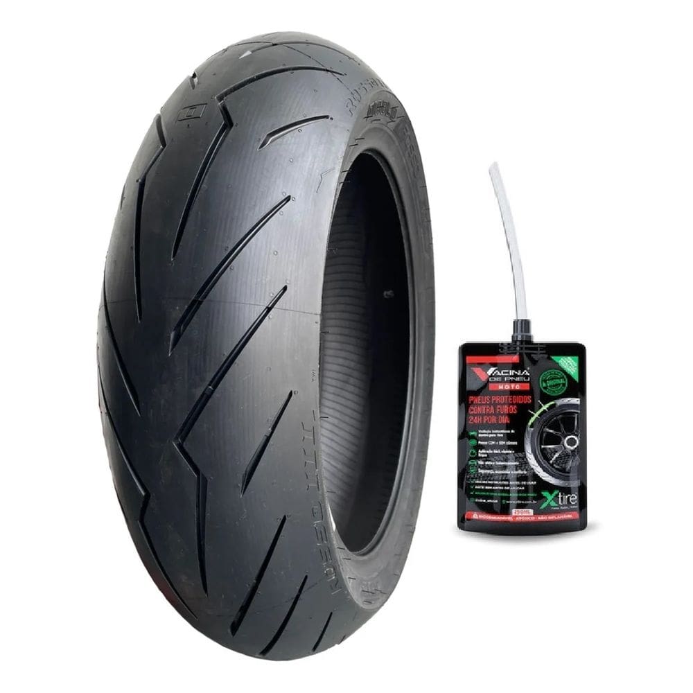 Pneu Traseiro 150/60R-17 Pirelli Diablo Rosso Iii Uso Sem Camara 66H G310r Z400 Cb300 Dominar 400 + Selante 250Ml