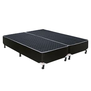 Base Cama Queen 1,98 X 1,58 X 0,42 Suede Preto