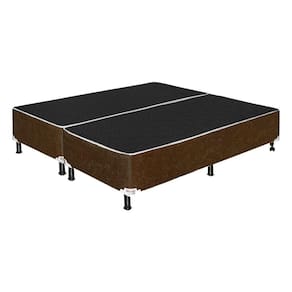 Base Cama Queen 1,98 X 1,58 X 0,42 Suede Marrom