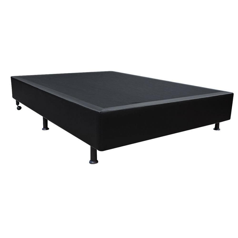 Base Para Cama Viúva 128x188cm Liz S05 Sintético Preto - Mpozenato