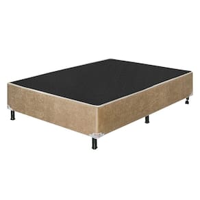 Base Cama Casal 1,88 X 1,38 X 0,42 Suede Bege
