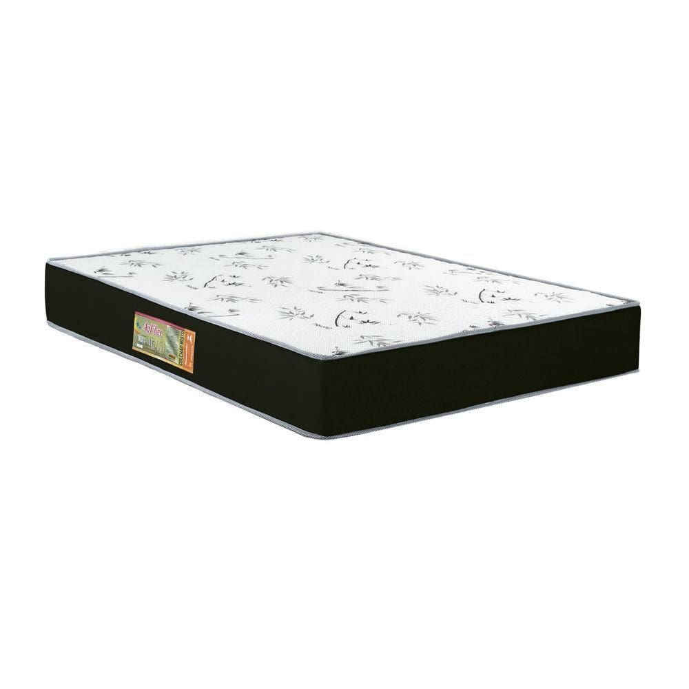 Colchao Casal Agflex Dupla - Face Espuma D28 - 65 1,88 X 1,38 X 0,24 Branco E Preto