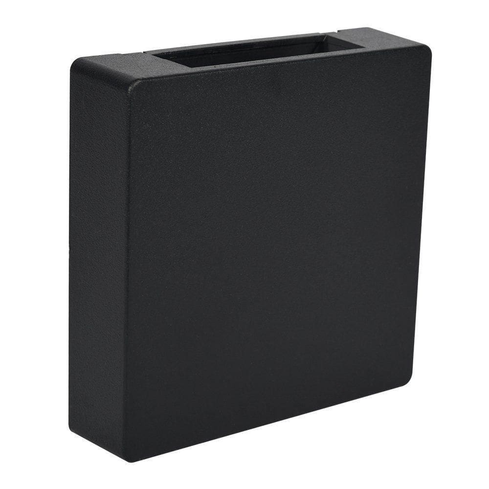 Arandela Clean Led Quad. 2 Fachos Abs 3w Bi-volt - Preto