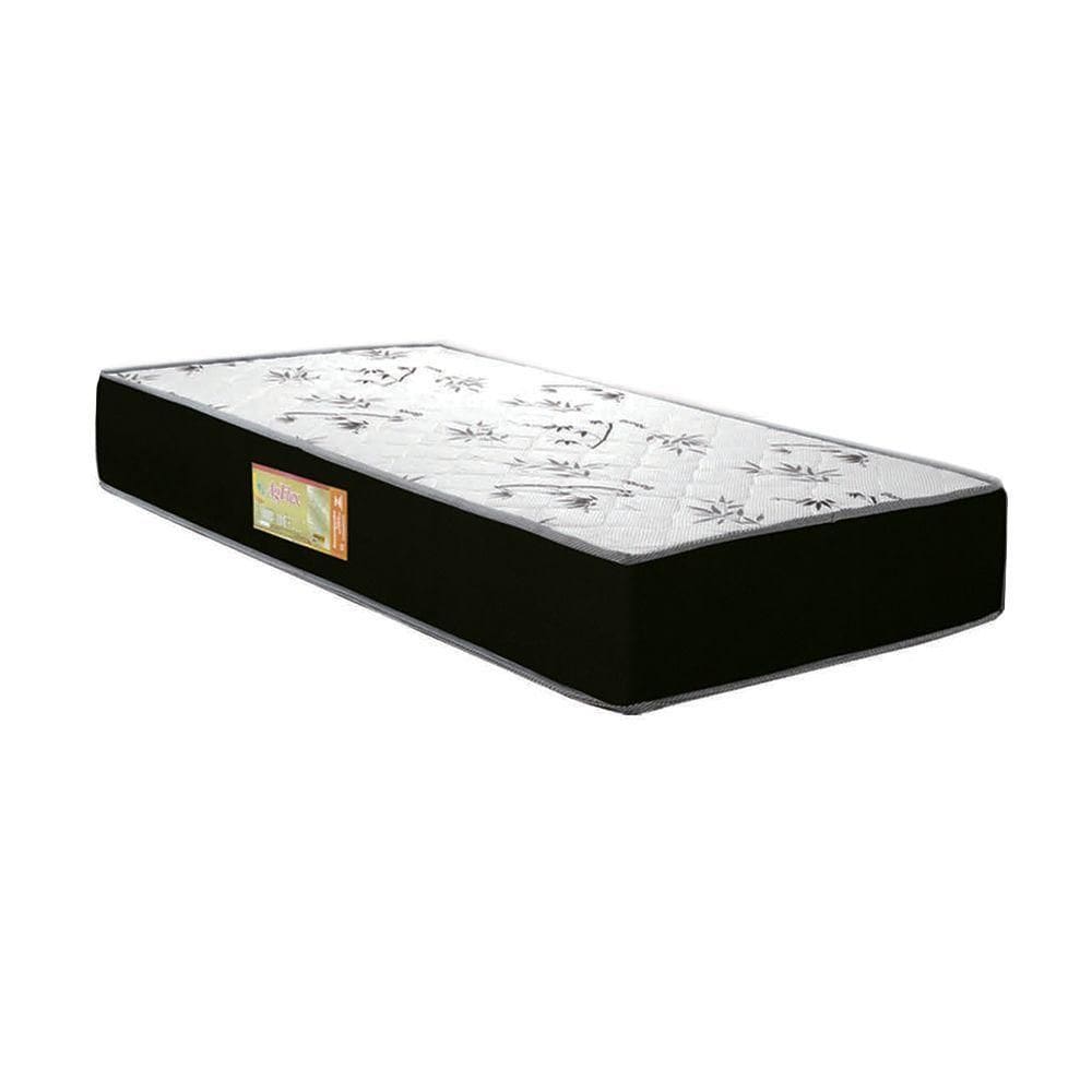 Colchao Solteiro Agflex Dupla ? Face Espuma D28-65 1,88x0,88x0,24 Branco E Preto