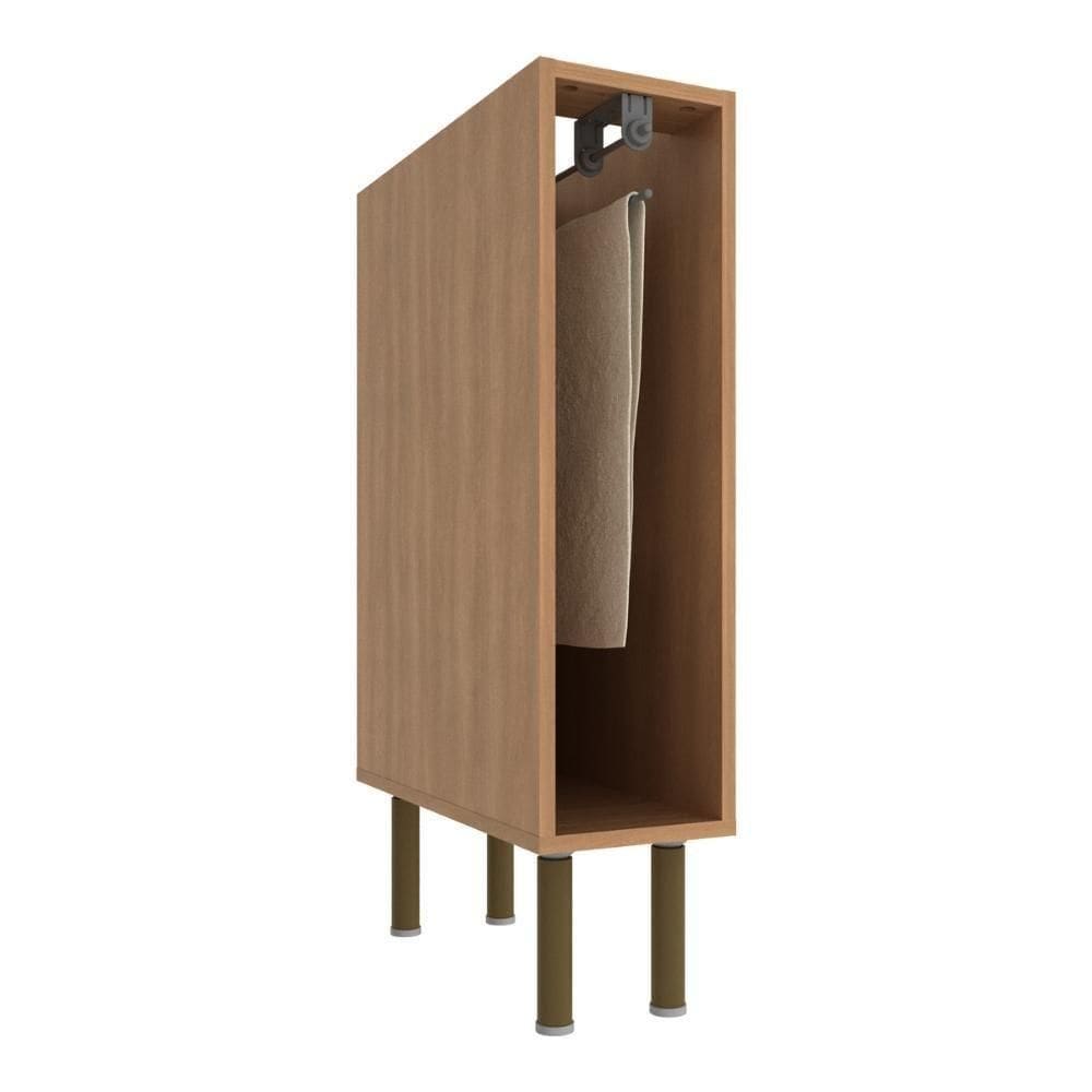 Balcão De Cozinha Com Nicho Porta Toalhas 20cm Multimóveis Cr20423 Freijó