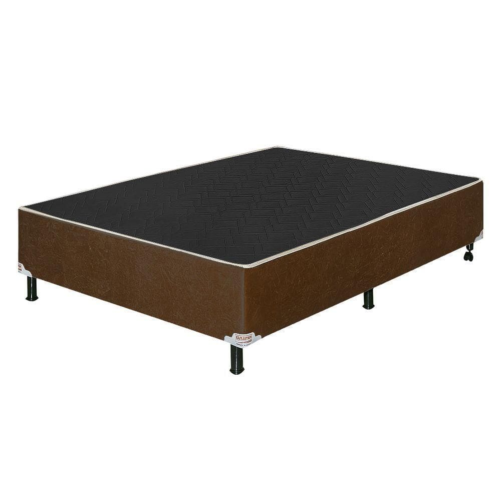 Base Cama Casal 1,88 X 1,28 X 0,42 Suede Marrom