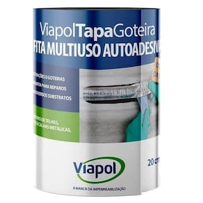 Fita Manta Asfáltica Auto Adesiva Aluminizada 20Cm X 10M