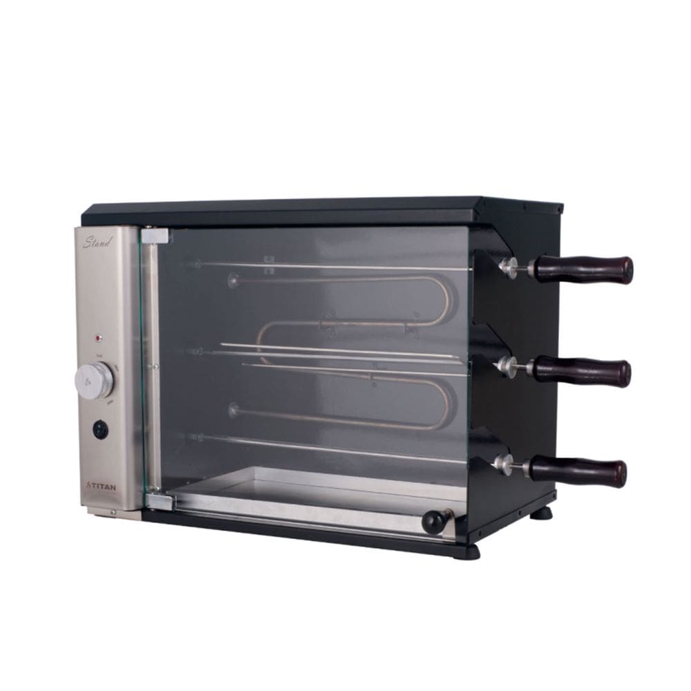Churrasqueira Elétrica Vertical de Bancada 3 Espetos 220V Stand