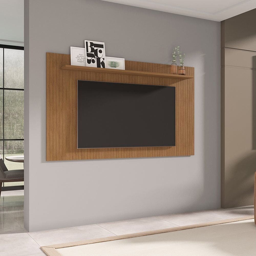Painel para Sala de Estar TV até 65 Polegadas 180 cm Cedro