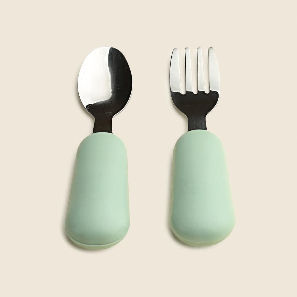Kit de Talheres com 2 Peças Verde - A\BABY